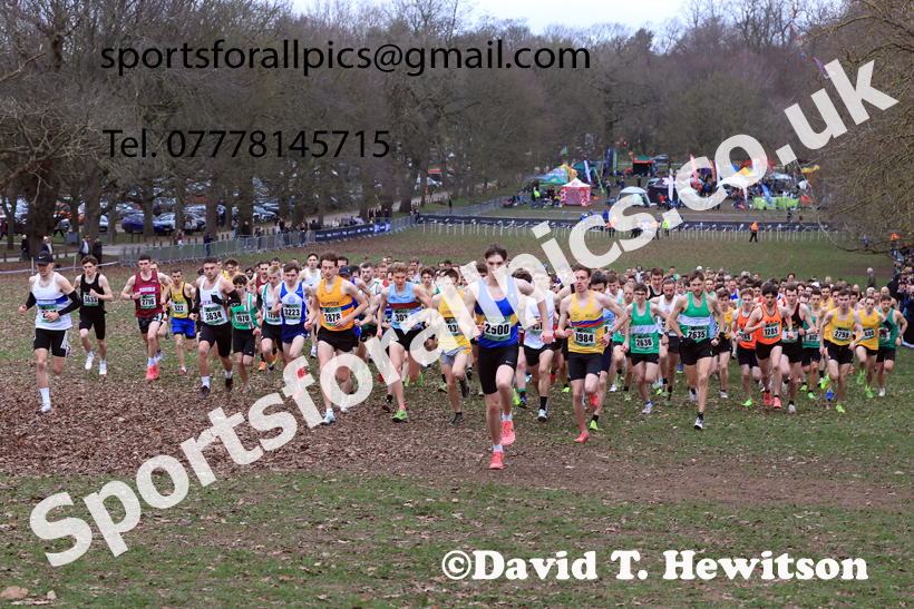 Senior Mens 2026 UK CAU Inter Counties Cross Country, Wollaton Park, Nottingham. Photo: David T. Hewitson/Sports for All Pics